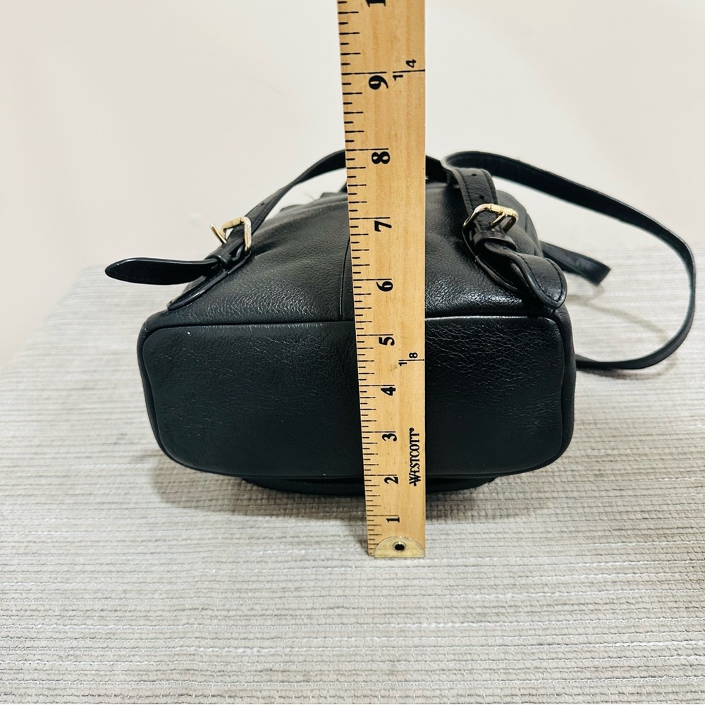 COACH Mini Billie Backpack Pebble Leather Black Ladies Genuine‎ Leather Bag - Picture 7 of 13